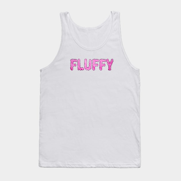 Fluffy Text Tank Top by zap